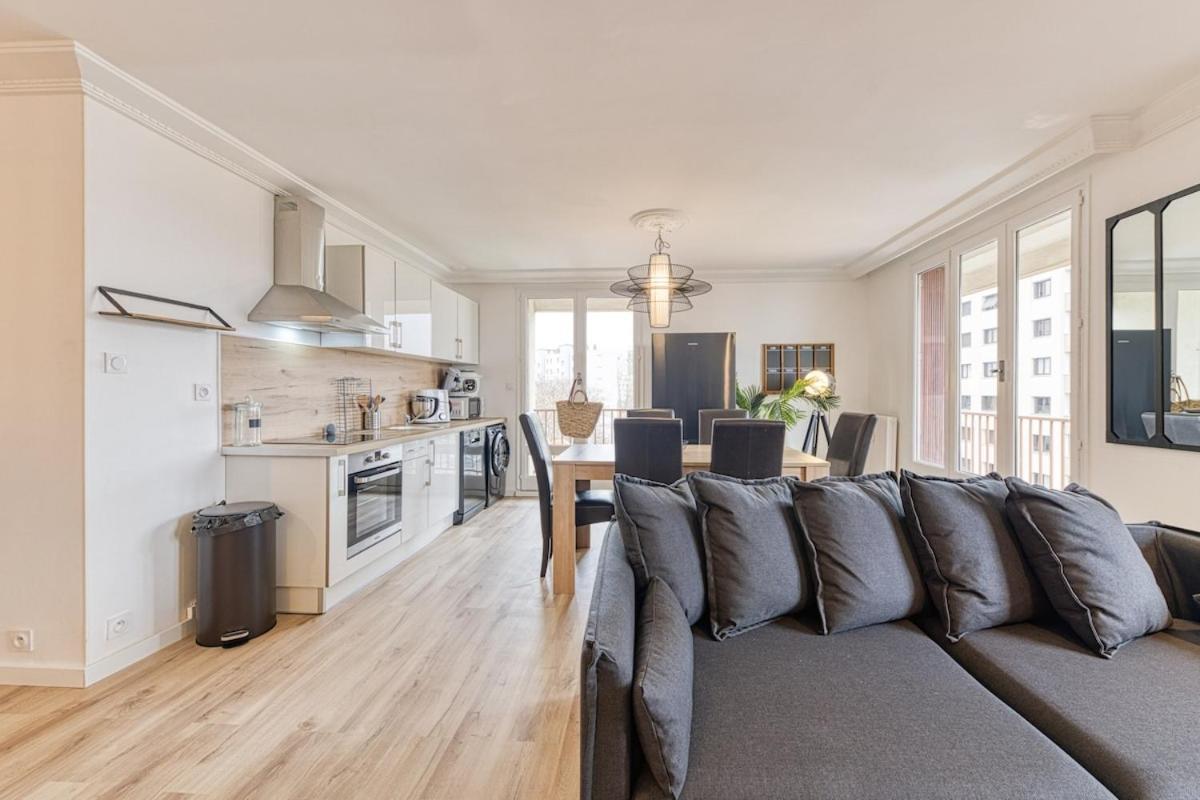 Magnificent Apartment, 4 Bedrooms, Fiber Wifi Grenoble Luaran gambar