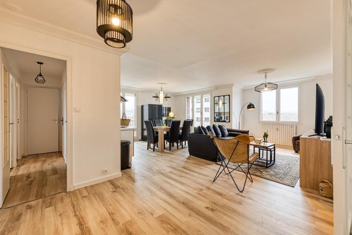 Magnificent Apartment, 4 Bedrooms, Fiber Wifi Grenoble Luaran gambar
